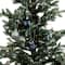 7 Pack 1.5" Blue & Silver Reindeer Shatterproof Ball Ornaments by Ashland®